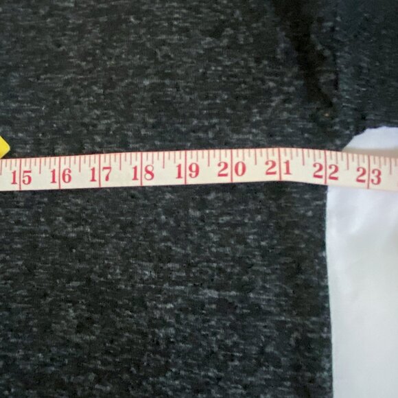 Buffalo David Bitton Womens Ribbed Sleeve Top - Black/Grey - Picture 5 of 9